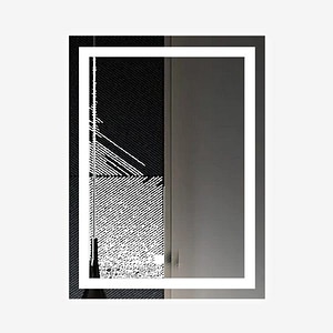 Oglinda baie, cu LED, 60 x 80 cm  WoodArt