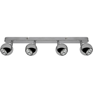 Spot LED Roccheta GOODHOME, 4 becuri GU10, 7W, crom
