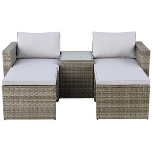 Set mobilier gradina Cony, 5 piese, maro