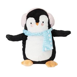 Jucarie Pinguin animat, muzical si luminos, 24 x 28 cm, plus, pe baterie, multicolor
