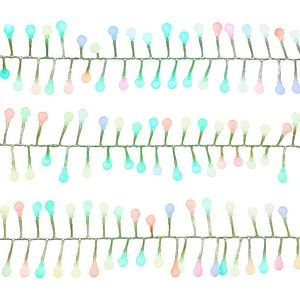 Instalatie Craciun 240 LED-uri, IP20 si IP44, transparent, lumina multicolora