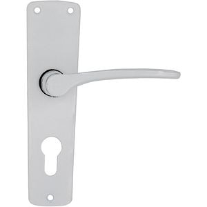 Maner cu sild ASSA ABLOY, aluminiu, 100 mm, 2 bucati, alb