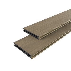 Dusumea pentru terasa, WPC, maro, 220 x 14.5 x 2.1 cm • Premium Klikstrom