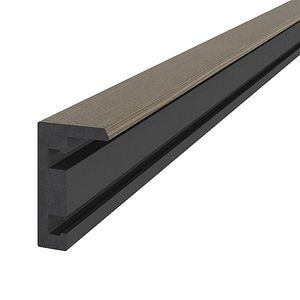 Profil inchidere, WPC, maro, 2.2 m • Neva Premium