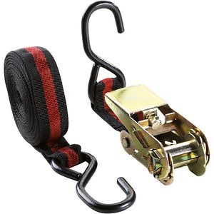 Chinga cu clichet BOTTARI, 10mm x 5m, negru-rosu