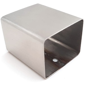 Conector mana curenta patrata, 5.2 cm x 4.2 x 6 cm, inox