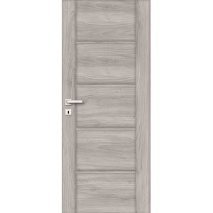 Usa de interior cu geam, maro, dreapta, mdf, 206 x 68 cm, toc inclus • Bolzano