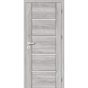 Usa interior Bolzano, cu geam, stanga, MDF, 88 x 206 cm, gri