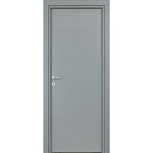 Usa de interior  gri, reversibila, mdf, 203 x 68 cm, toc inclus • Partas