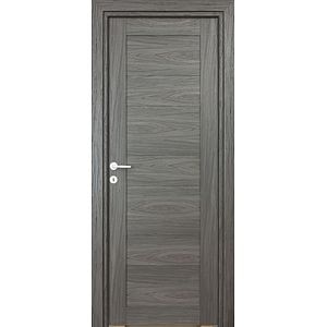 Usa interior Kira, fara geam, reversibila, MDF, 78 x 203 cm, negru