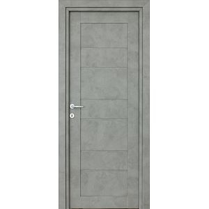 Usa de interior  gri, stanga, mdf, 203 x 78 cm, toc inclus  Kira