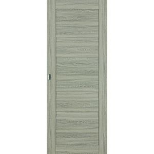 Usa interior, culisanta,  gri, reversibila, mdf, 207 x 81.5 cm • Workshop Doors Bella