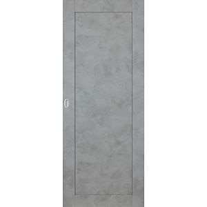 Usa interior, culisanta,  gri, reversibila, mdf, 207 x 81.5 cm • Workshop Doors Mod