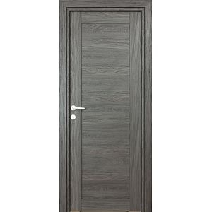 Usa Interior Tisa Plin Neagra 88 x 203 cm, Reversibila