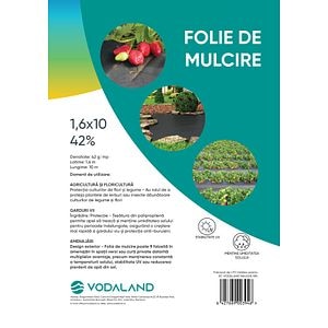 Folie Mulcire Antiburieni, 1.6 x 10 m • Vodaland