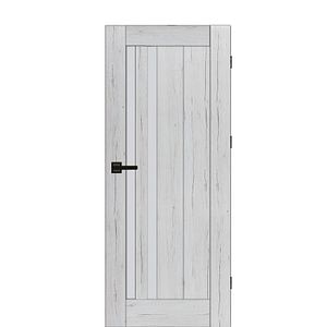 Usa de interior cu geam, gri, dreapta, mdf, 206 x 88 cm, toc inclus  Vivo
