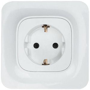 Priza Schuko JACOBSEN Kennet, alb
