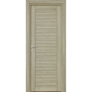 Usa interior Trame, fara geam, reversibila, MDF, 78 x 203 cm, crem