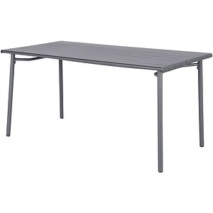 Masa terasa GOODHOME Lithari, otel, 152 x 76 x 75 cm, gri