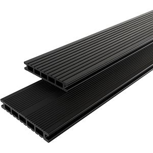 Placa KLIKSTROM WPC terasa, 220x14.5 cm, grosime 2.1 cm, gri antracit