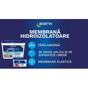 Solutie hibrida etansanta hidroizolatii, Gri, Pensulabila, 1 Kg  Bostik Waterstop MSP