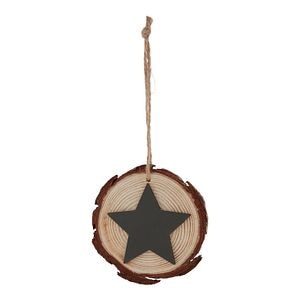 Decoratiune brad Steluta, 8 cm, verde inchis