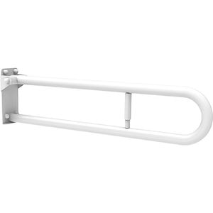 Bara sprijin rabatabila GOMAN ZB75/01, cu suport pentru hartie igienica, 75 cm, alb