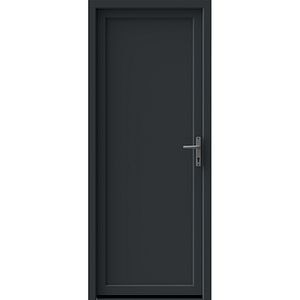 Usa pentru intrare din termopan pvc, fara geam, antracit, stanga,simpla deschidere, 205 x 90 cm