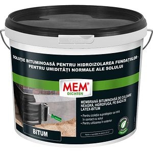 Solutie bituminoasa, hidroizolatii, 10 L, negru  Mem 