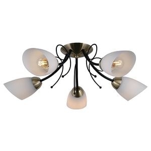 Candelabru Cristina, alb, 5 becuri x 40W, E27, IP20