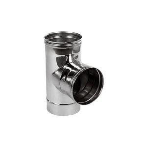 Teu SP pentru evacuarea gazelor arse, D130 mm, inox