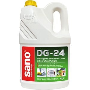 Detergent lichid pentru vase si suprafete multiple SANO Professional DG-24, 4 l