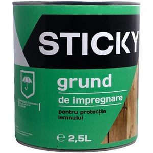 Grund impregnant pentru lemn Sticky, transparent, 2.5 l