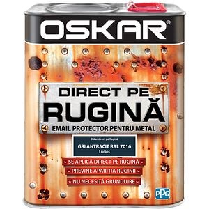 Email OSKAR Direct pe rugina RAL7016, 2.5L, gri lucios