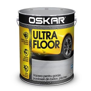 Vopsea pt Garaj, Pardoseli beton, 0.75L, Alb Polar  • Oskar Ultra Floor