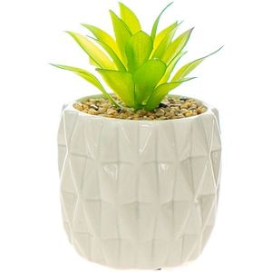 Suculente artificiale in vas ceramic, 12 cm