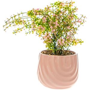 Aranjament floral in vas ceramic, 26 cm