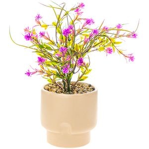 Aranjament floral in vas ceramic, 30 cm