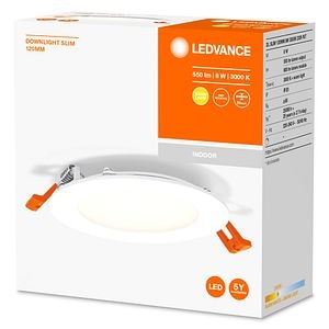 Dl Slim 120Mm 8W 3000K Ledv