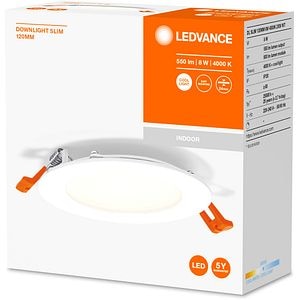 Spot LED LEDVANCE 4058075573130, 8W, 4000K, 120mm, alb