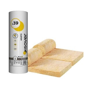 Vata minerala de sticla 10,8 mp, 0,039 W/mK, 900 x 60 x 7,5 cm • Isover