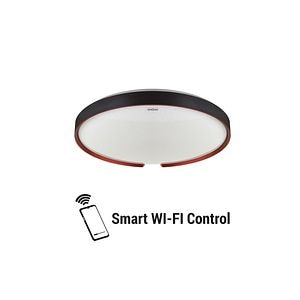 Plafoniera LED, smart control, 24 W, negru • Struhm Esperanto