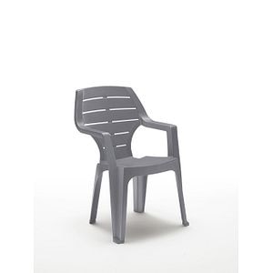 Scaun gradina, gri, 61 x 58 x 88 cm, Marne