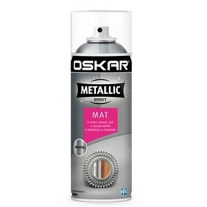 Oskar Metal Efec Mat Argintiu 400Ml