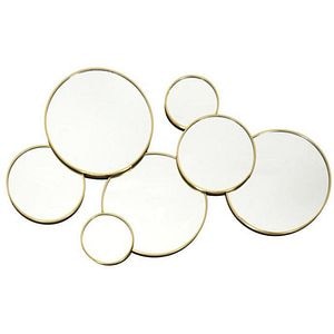 Set oglinzi de perete rotunde, 57 x 35 cm 