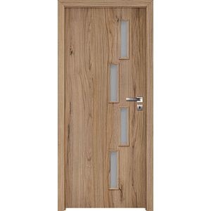 Usa interior cu geam, autumn, stanga, MDF, 206,3 x 77,6 Cm, toc inclus • Sagitarius