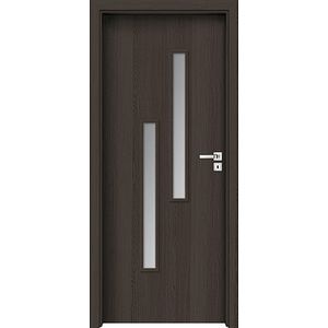 Usa interior cu geam, antracit, dreapta, MDF, 206,3 x 87,6 Cm, toc inclus • Strada