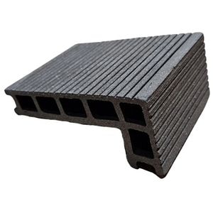 Profil coltar inchidere, WPC, 2200 x 140 x 60 mm, maro inchis