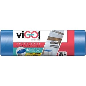 Saci menajeri VIGO Standard, 36 bucati, 35 l, albastru