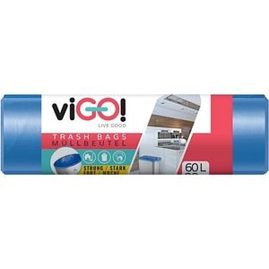 Saci menajeri VIGO Standard, 28 bucati, 60 l, albastru